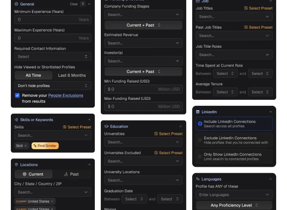 Arbi startup-tuned candidate filters